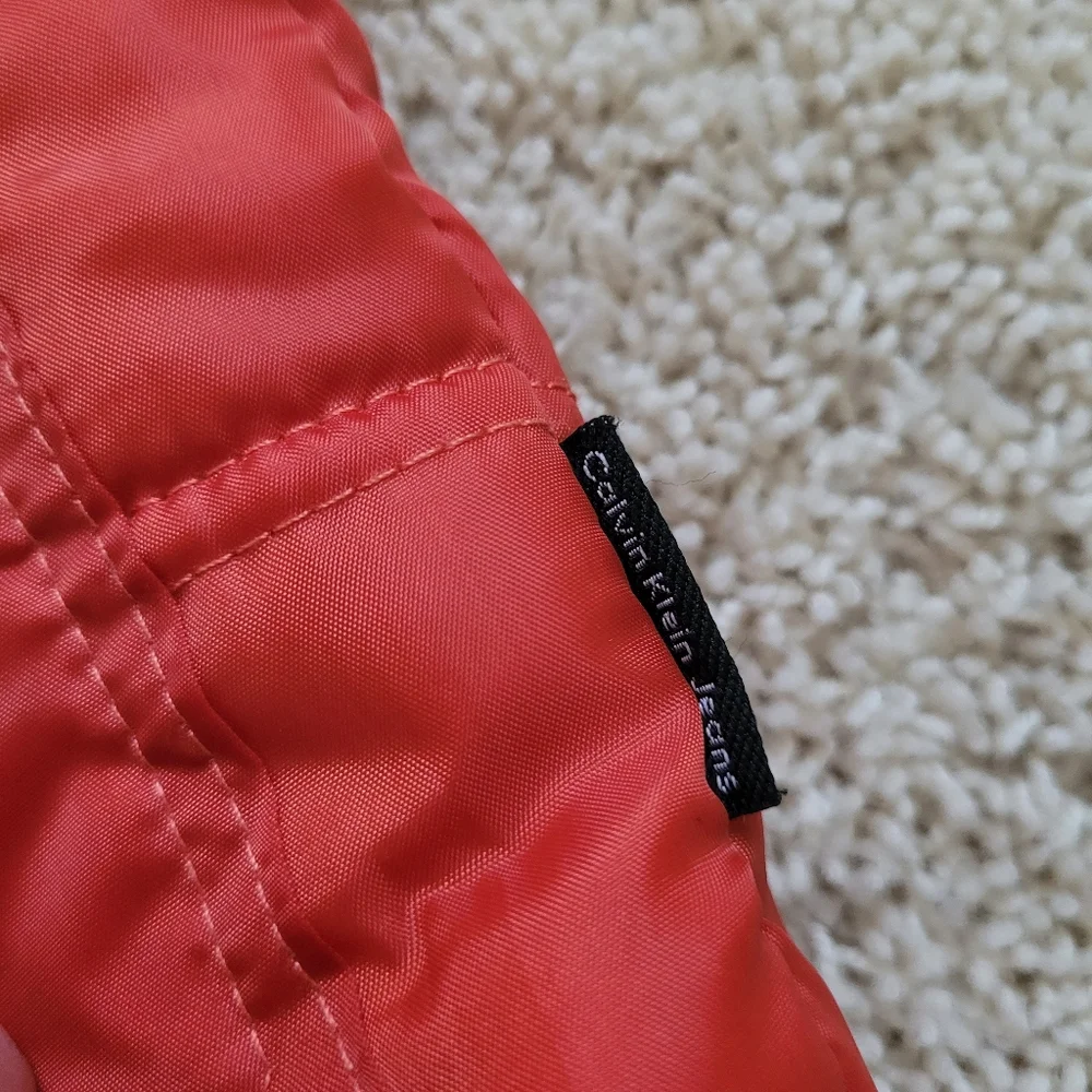 Calvin Klein Jeans 3T Red Puffer Vest Toddler Boys Full Zip